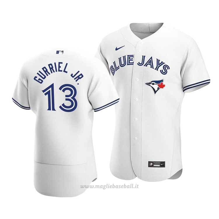 Maglia Baseball Uomo Toronto Blue Jays Lourdes Gurriel Jr. Autentico Primera Bianco